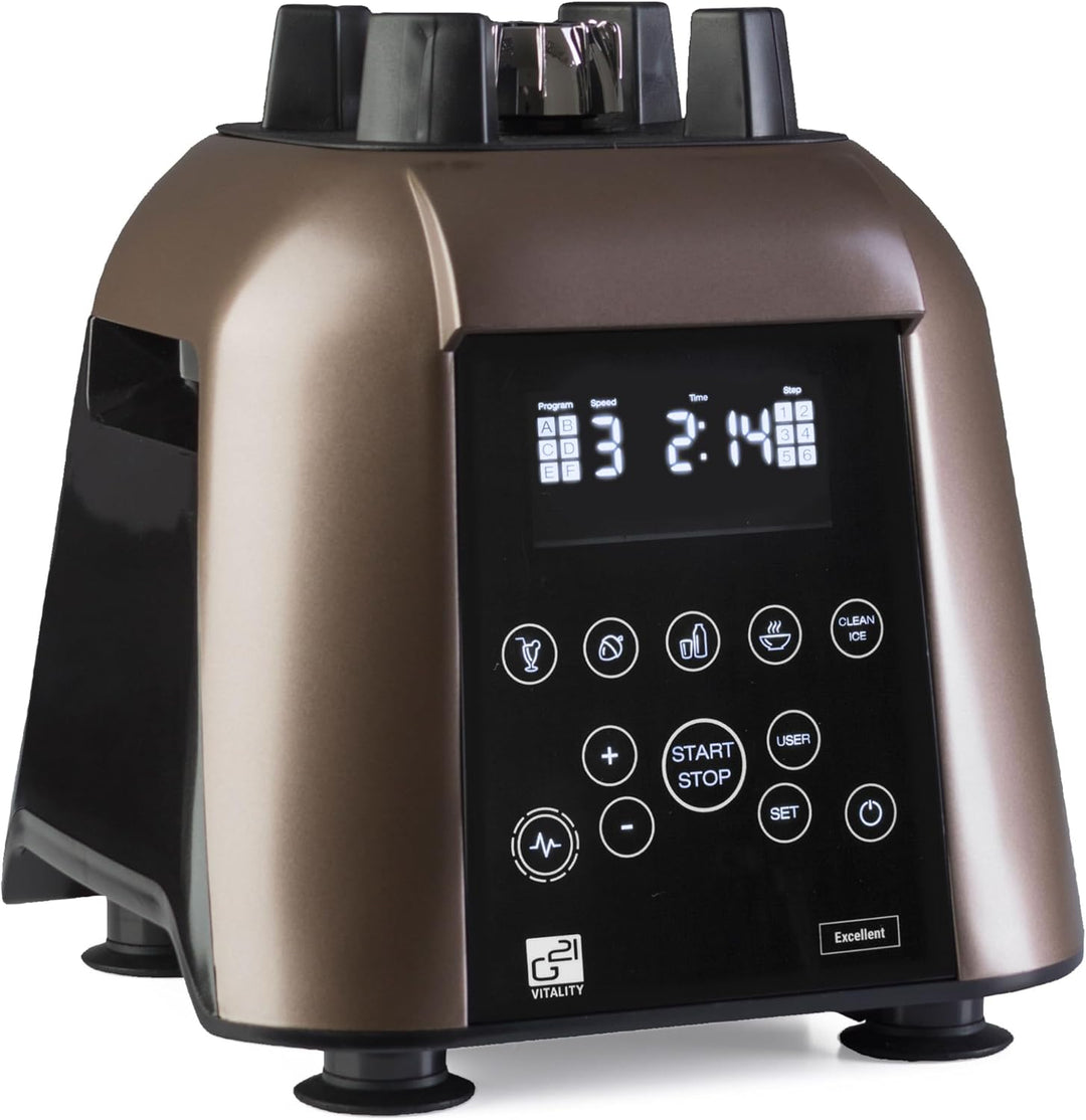 Blender G21 Excellent, Braun, 1.700 W, 32.000 U/min, BPA-frei, Behälter von 2,5 l, 11 Programme, 4 J