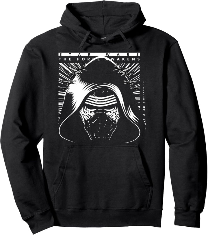 Star Wars The Force Awakens Kylo Ren X-Wings Portrait Pullover Hoodie