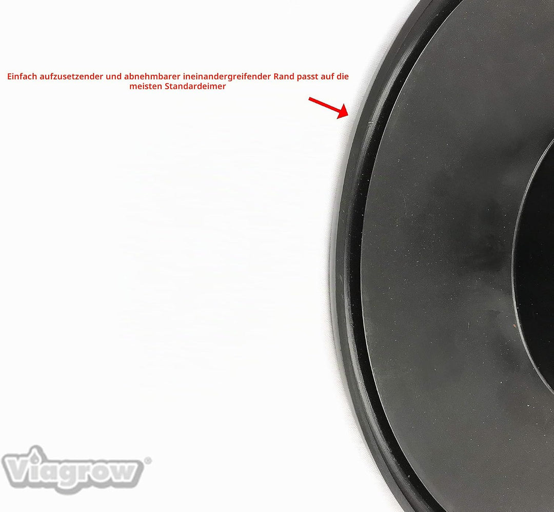 Viagrow 15,2 cm breiter Deckel für Eimerkorb, 15,2 cm breit, 6 Stück, DWC-Eimer-Netztöpfe 6 in. Lid