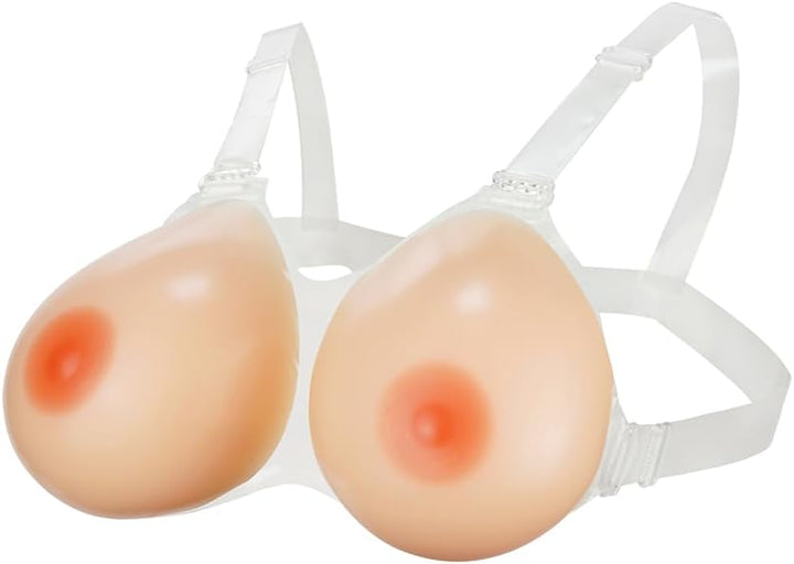FESVINA Strap on Silikon Brust Formt Fake Boobs für Crossdresser Transgender Mastektomie Cosplay D C