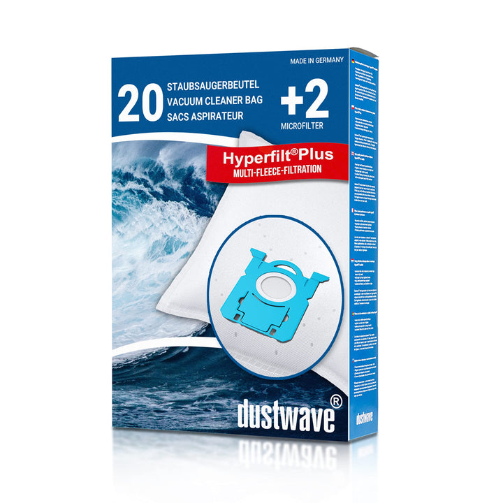 Dustwave® 20 Staubsaugerbeutel für AEG AB61CPXX Clean 6000 - hocheffizient, mehrlagiges Mikrovlies m