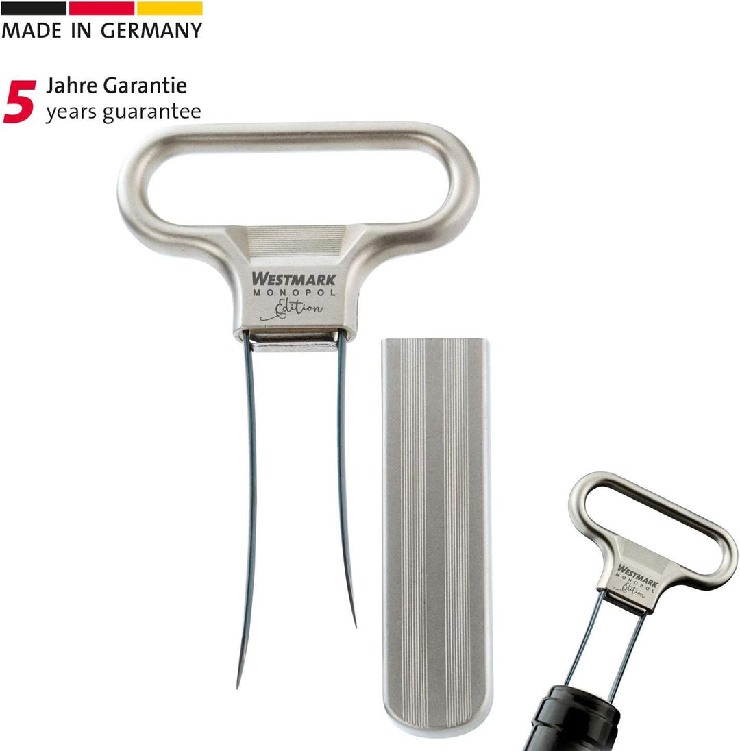 Westmark Ent- und Verkorker, Klingen-/Spangenkorkenzieher, Inkl. Kapselheber, Zinkdruckguss/Stahl, A