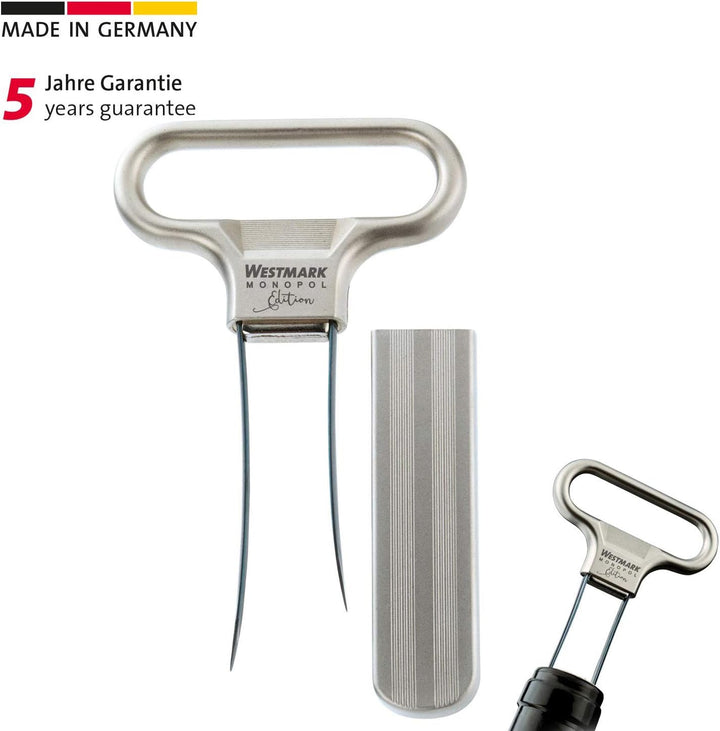 Westmark Ent- und Verkorker, Klingen-/Spangenkorkenzieher, Inkl. Kapselheber, Zinkdruckguss/Stahl, A