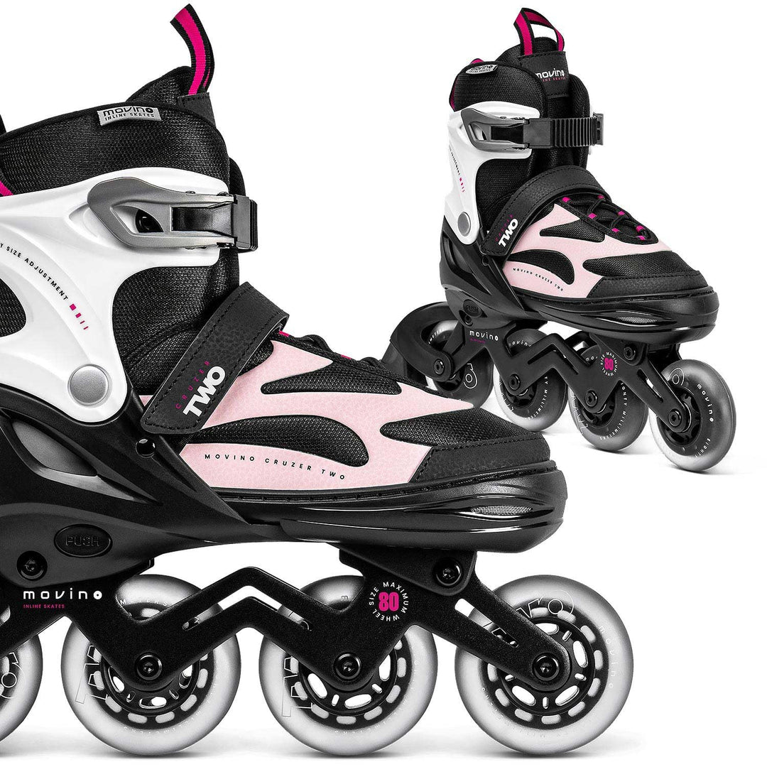 Movino Inline Skates | Cruzer B2/B3/Two | Verstellbare Rollschuhe | Damen Mädchen Jungen Inliner | I