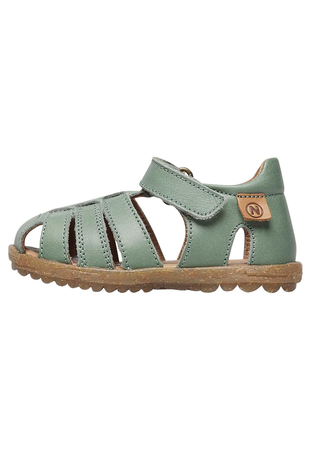 Naturino Halb geschlossene Sandalen aus Leder 20 EU Salbei, 20 EU Salbei