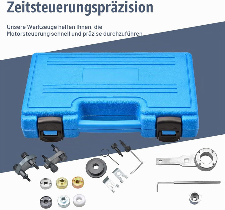 Zoomtools Motor-Nockenwellen-Arretier-Ausrichtungs-Timing-Werkzeugsatz für Audi VW Skoda VAG 1,8 2,0