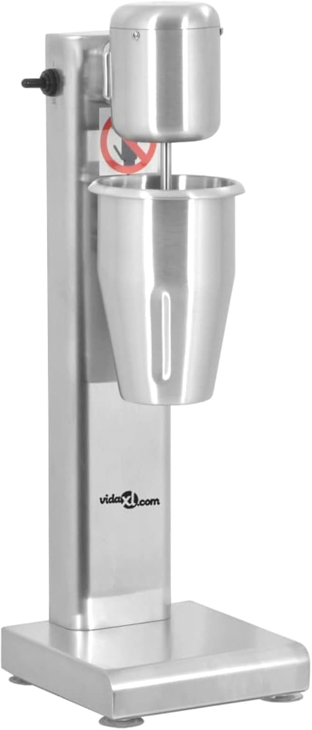 Gecheer Edelstahl Drink-Mixer 1 L 80 W, Getränkemixer, Milkshake Maker, Standmixer mit 2 Geschwindig
