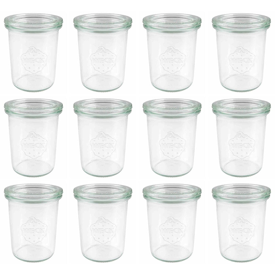 Weck Mini-Sturzglas 160 ml, ohne Ringe und Klammern, 12 stücke Durchsichtig 160 ml, Durchsichtig 160