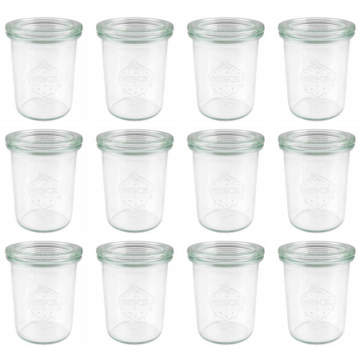 Weck Mini-Sturzglas 160 ml, ohne Ringe und Klammern, 12 stücke Durchsichtig 160 ml, Durchsichtig 160