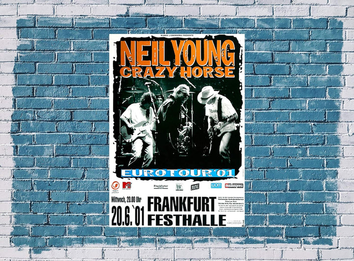 Neil Young - Mystery Train, Frankfurt 2001 » Konzertplakat/Premium Poster | Live Konzert Veranstaltu