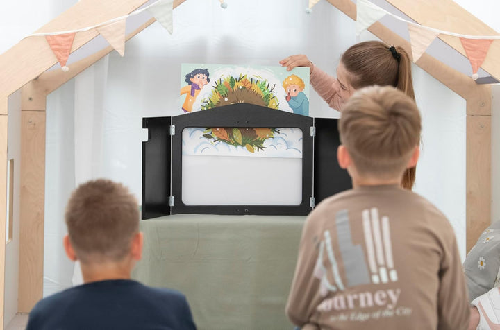 Betzold - Kombi-Kamishibai-Erzähltheater - Figuren-, Erzähl- und Schattentheater in einem, Schwarz