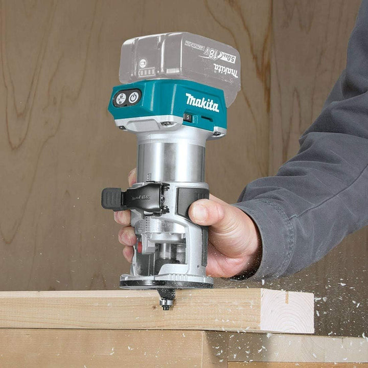 Makita Akku-Fräse DRT50ZJ Solo-Version Einzeln, Einzeln