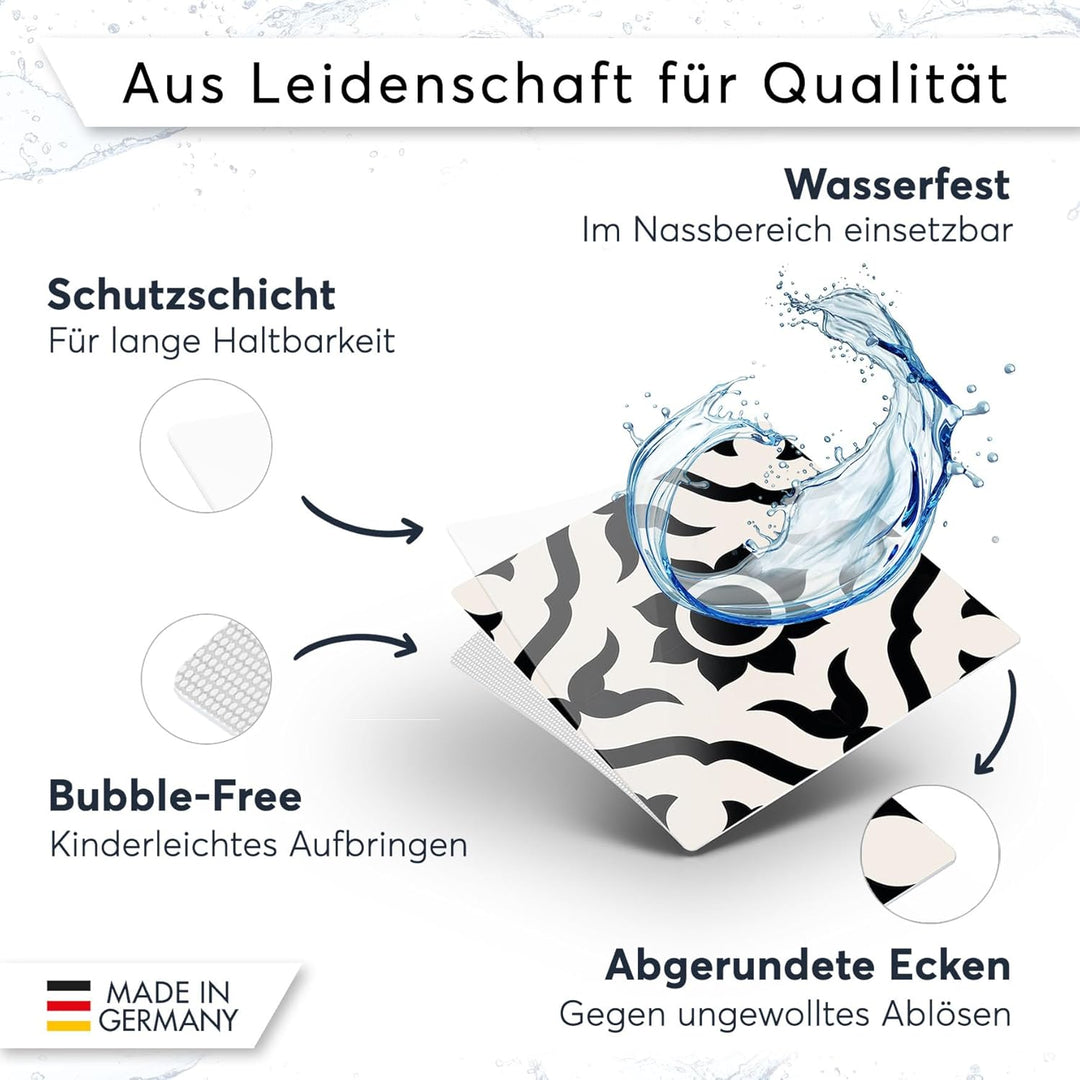 CREATISTO Mosaik-Fliesen Fliesensticker Fliesenfolie - Hochwertige Aufkleber Sticker für Fliesen I K