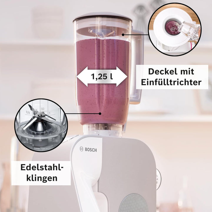Bosch Mixer-Aufsatz MUZ5MX1, Füllmenge 1,25 Liter, Kunststoff, Mixen von Shakes oder Cocktails, spül