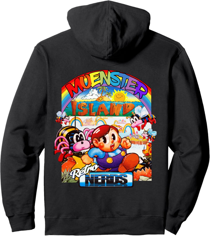Muenster Island,Retro Nerds,Münsterland,flipper,arcade Pullover Hoodie