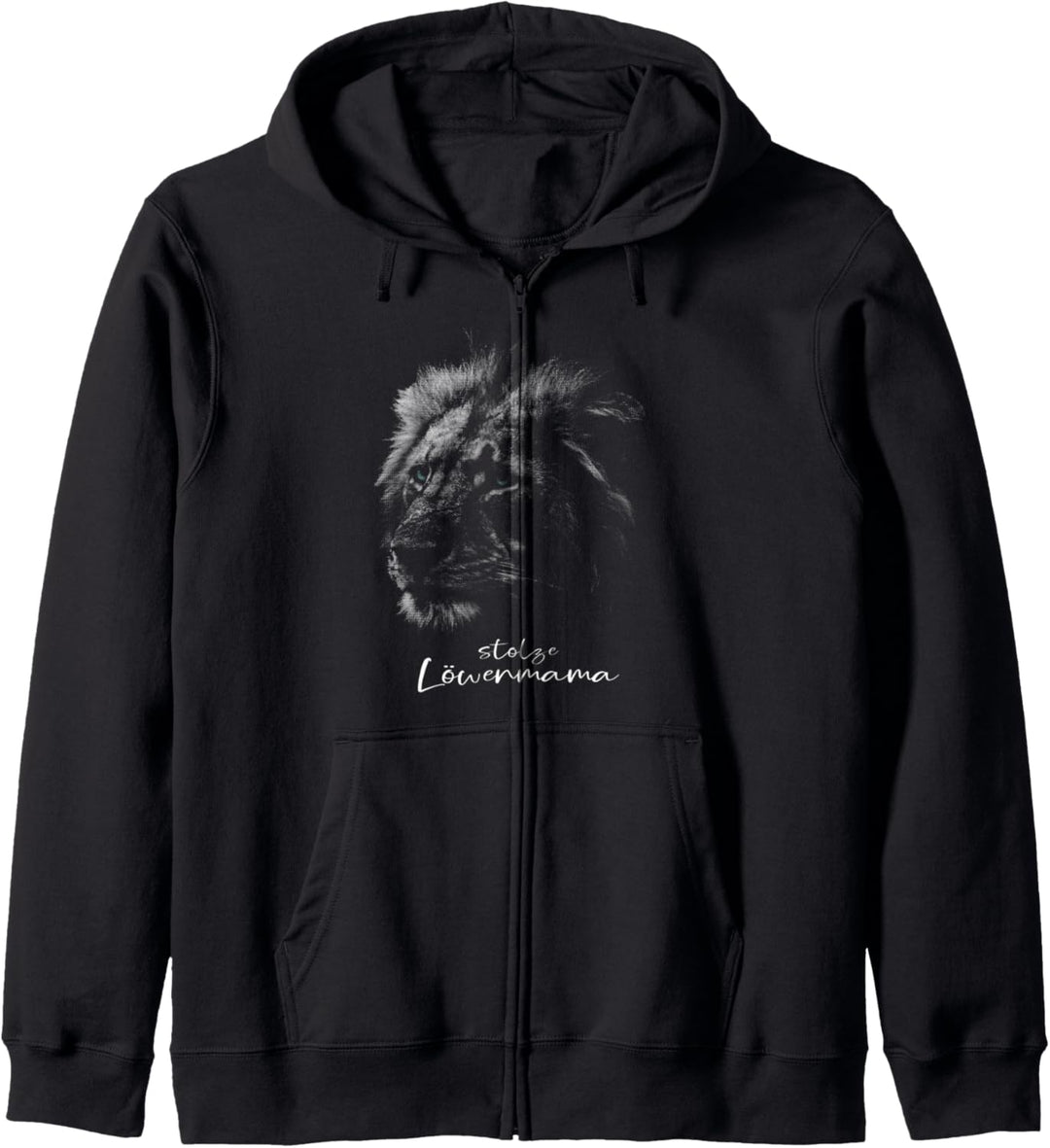 Stolze Löwenmama I Mommy Retro und Stolz I Mama Löwe Kapuzenjacke