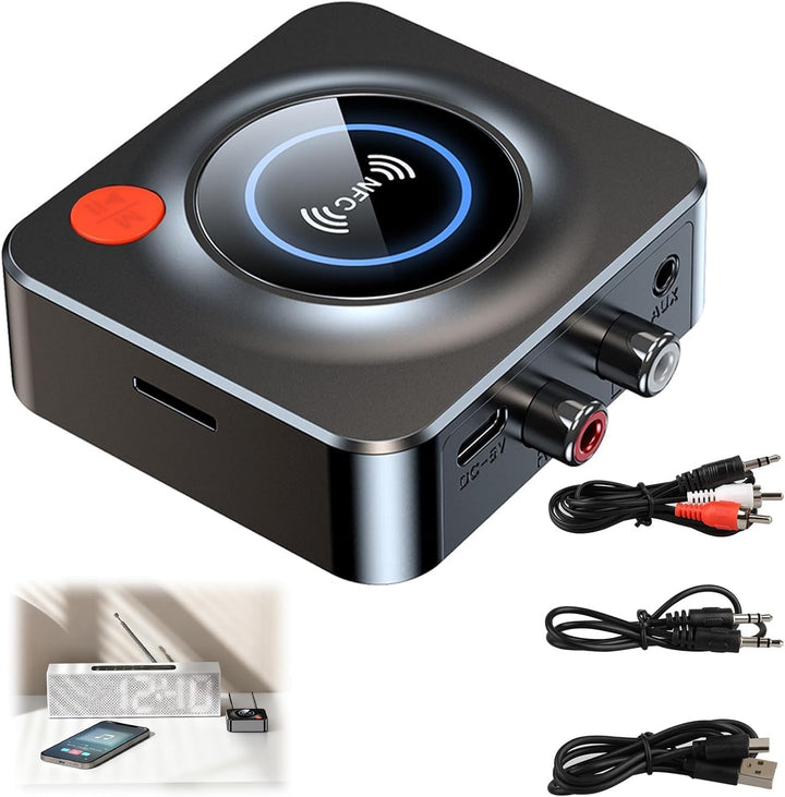 Bluetooth 5.1 Audio Empfänger für Stereoanlage, Bluetooth HiFi-Empfänger, Audio-Adapter,Audioadapter
