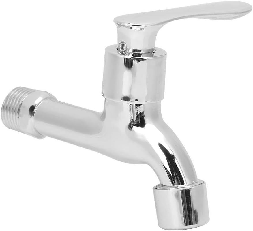 G1/2in Wasserhahn Zinklegierung Wasserhahn Bad Küchenarmatur Wand Balkon Tap Haushaltswaren Messing
