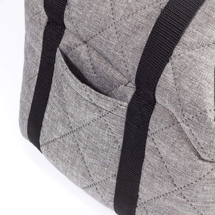 Hundetasche, Welpentasche - Grau (Gesteppt), XS bis 3 kg - Tragetasche für kleinen und mittleren Hun