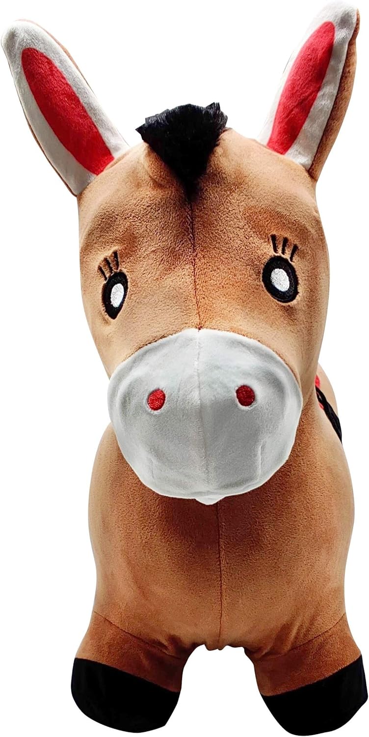 Lexibook Aufblasbares Hüpf-Pony, Inbegriffenen manuellen Pumpe, Sicherer und widerstandsfähiger Kuns