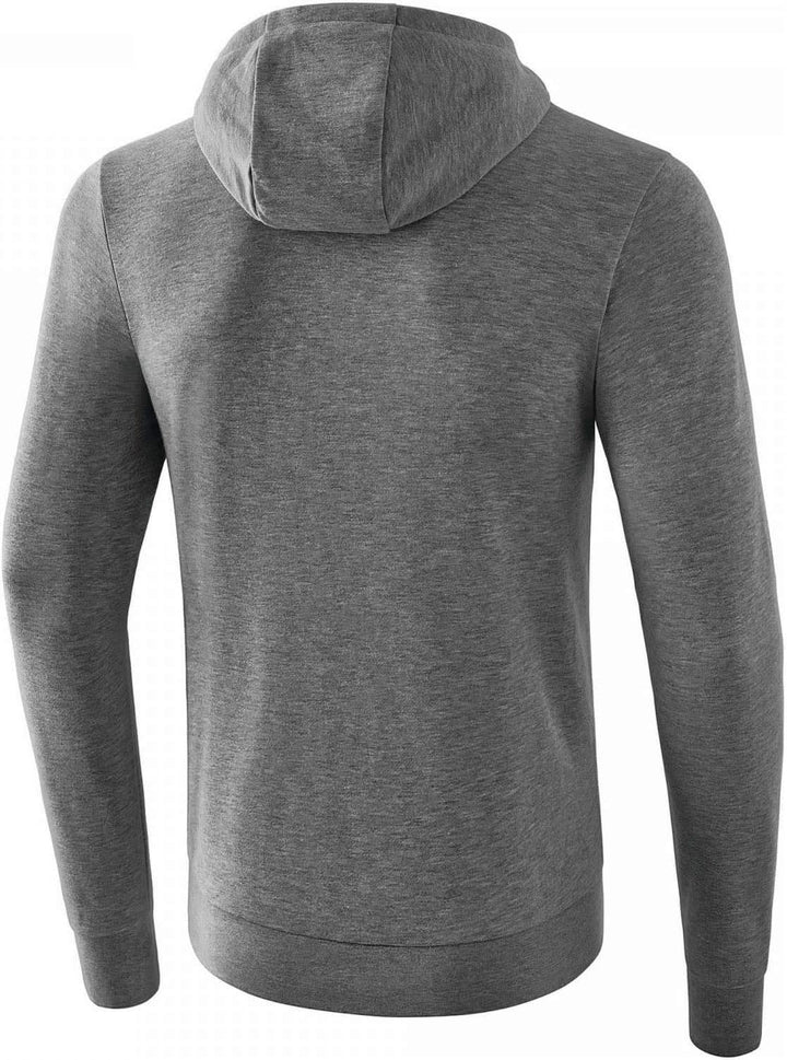 Erima Herren Basic Kapuzensweat Jacke M Grau Melange, M Grau Melange