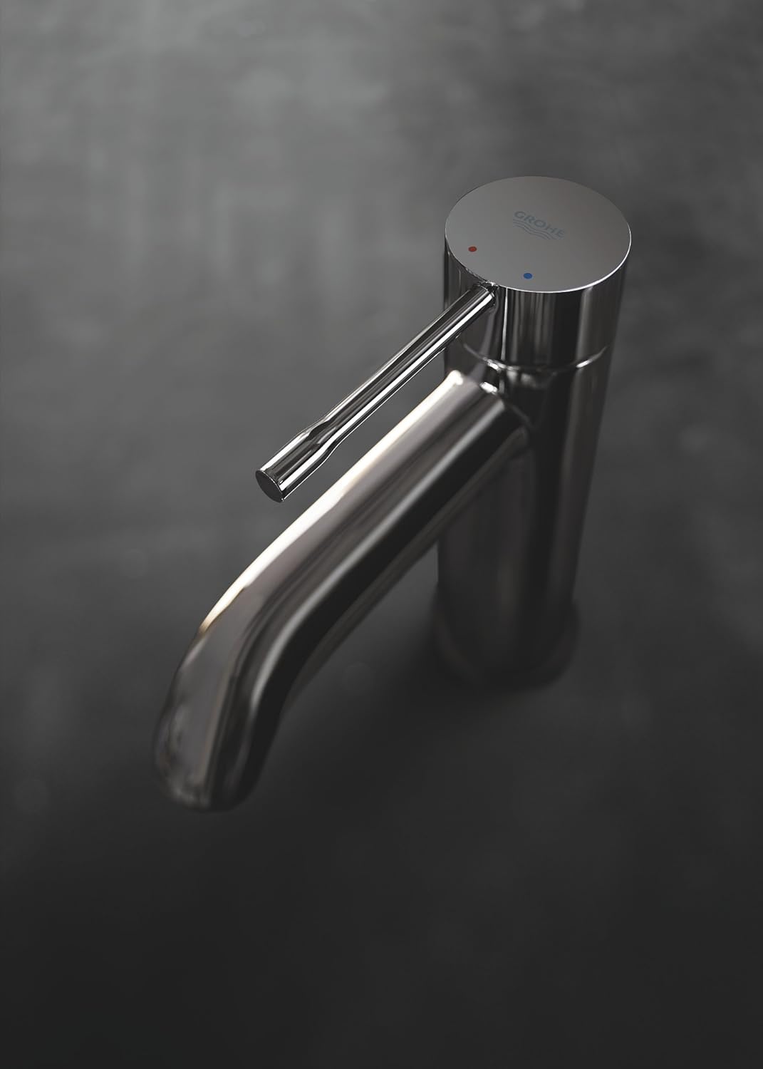 GROHE Essence | Badarmatur - Einhand-Waschtischbatterie, DN 15 S-Size | hard graphite | 23589A01 S m