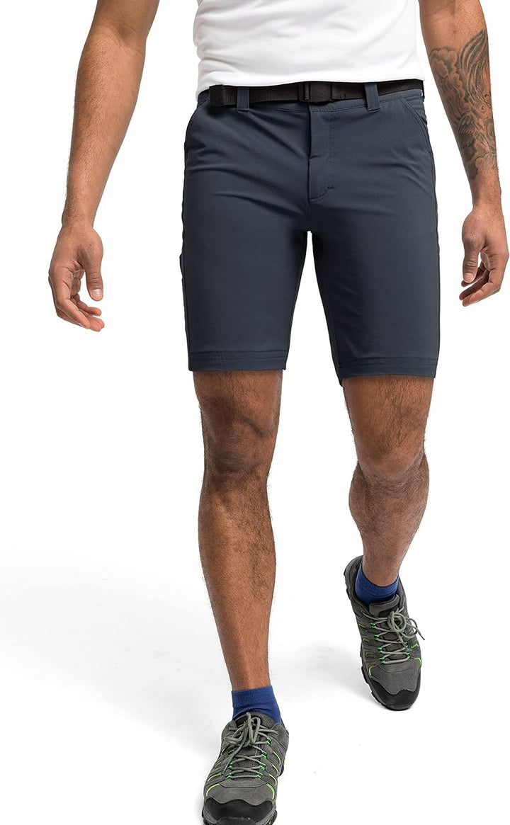 Maier Sports Herren Wanderhose Nil Short M, kurze Outdoor-Hose mit Gürtel, 5 Taschen bieten viel Sta