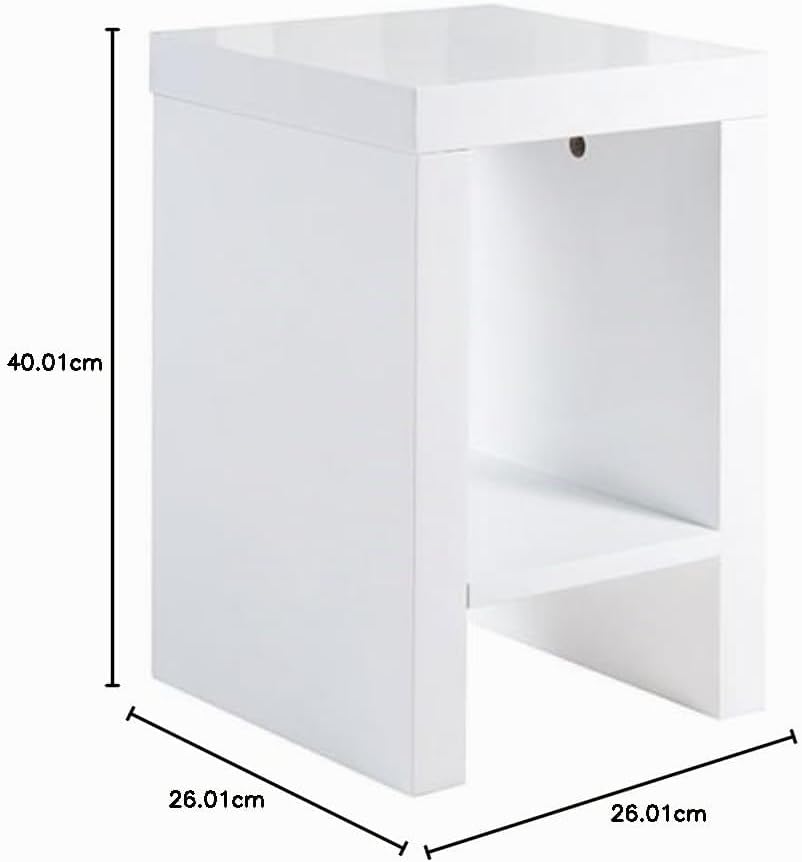 Phönix 178802WE Mainau Blumenständer mit Ablagefach, 40 cm, weiss 40 cm Weiss, 40 cm Weiss
