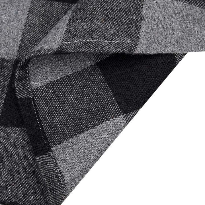 J.VER Herren Hemd Kariertes Flanellhemd Freizeithemd Regular Fit Langarm Karohemd Baumwolle HolzfäLl