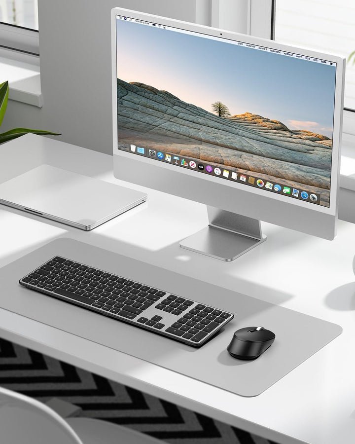 OMOTON Tastatur Maus Set Kabellose für MacBook Air/MacBook Pro/iMac/iMac Pro/Mac mini, Bluetooth Fun