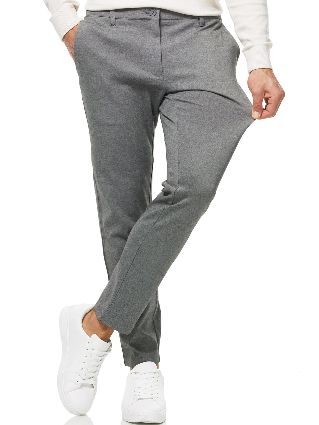 Indicode Herren Rodekro Performance Pants | Chinohose Herrenhose Super Stretch Stoffhose Bequeme Bus