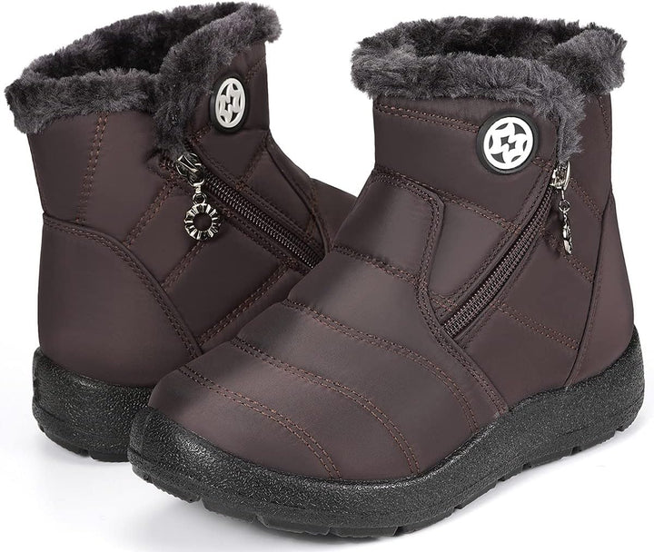 Kinder Winterschuhe Jungen Mädchen Winterstiefel Schneestiefel Wasserdicht Warm gefütterte Schlupfst