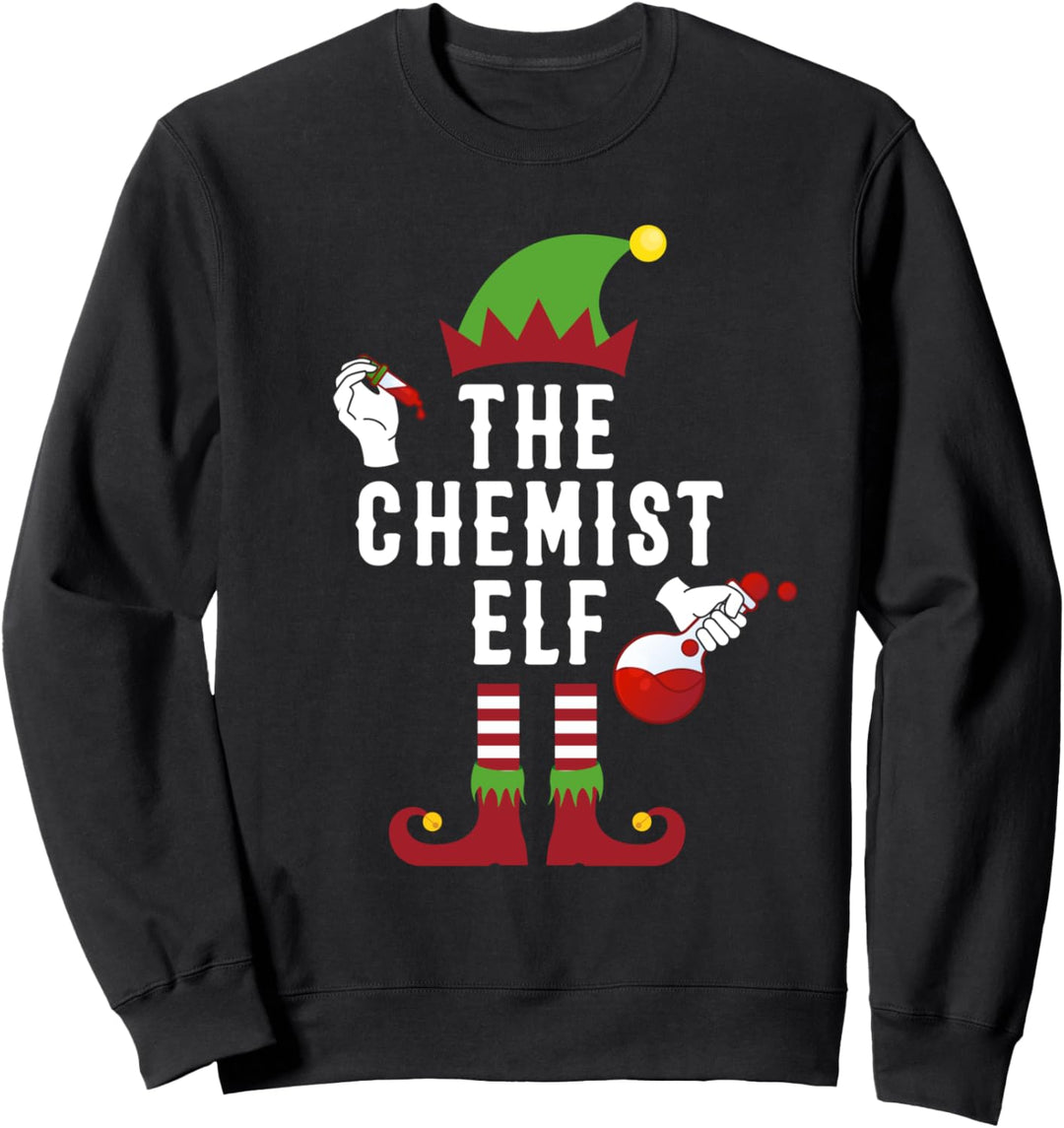 The Chemist Elf lustige Weihnachtsgeschenke für Chemiker Sweatshirt