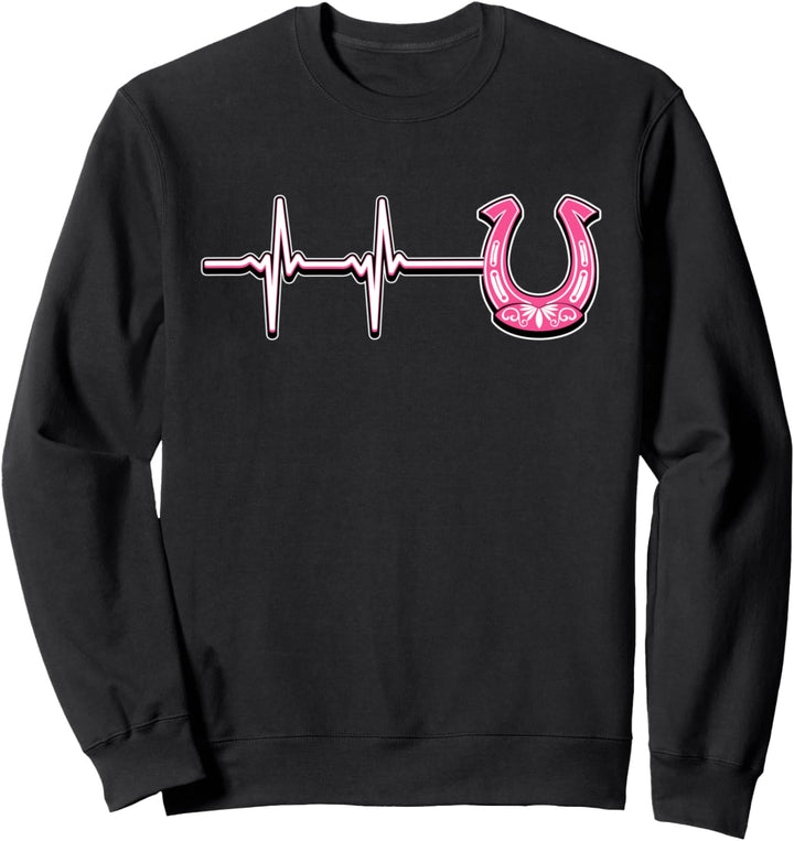 Pferde Herzschlag Reiterin Geschenk Reiten Sweatshirt