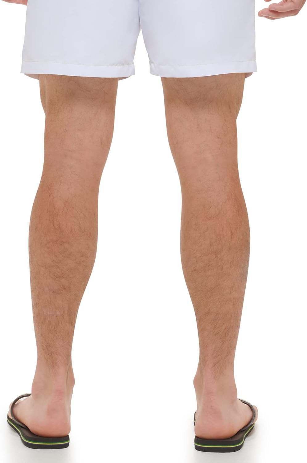 Calvin Klein Herren Uv Protected Quick Dry Square Patch Logo Swim Trunk Badehose XXL Citrina/Weiss,