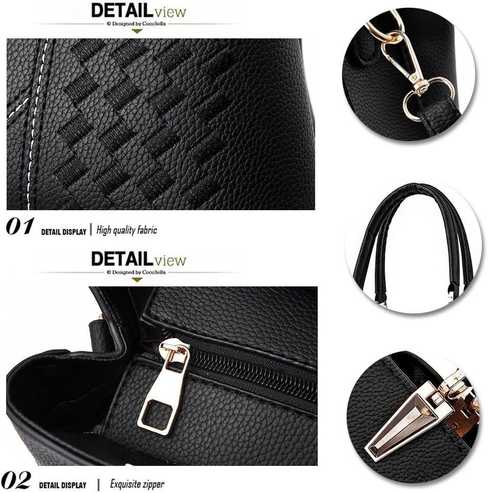 ALARION Damen Geldbörsen und Handtaschen Schultertasche Damen Designer Satchel Messenger Tote Bag Bl