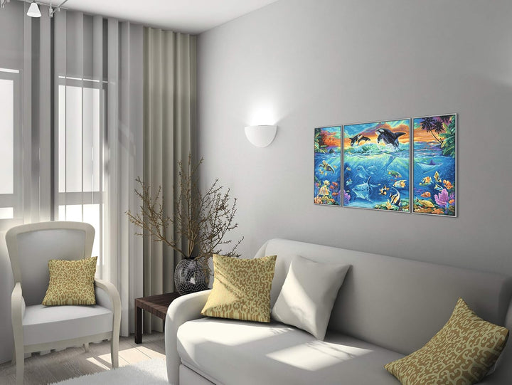 Schipper 609260531 Malen nach Zahlen, Am Korallenriff - Bilder malen für Erwachsene, inklusive Pinse