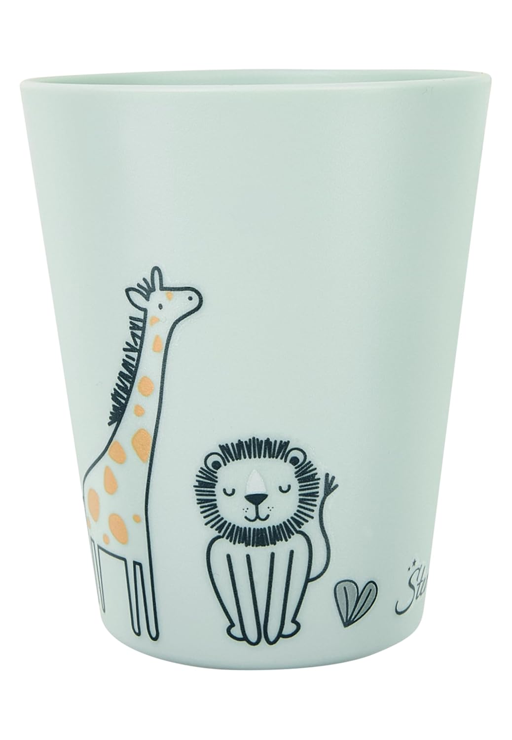 Sterntaler Geschirrset Giraffe & Löwe – Eckige Form mit Safari Motiv – Teller, Schale, Becher & Best