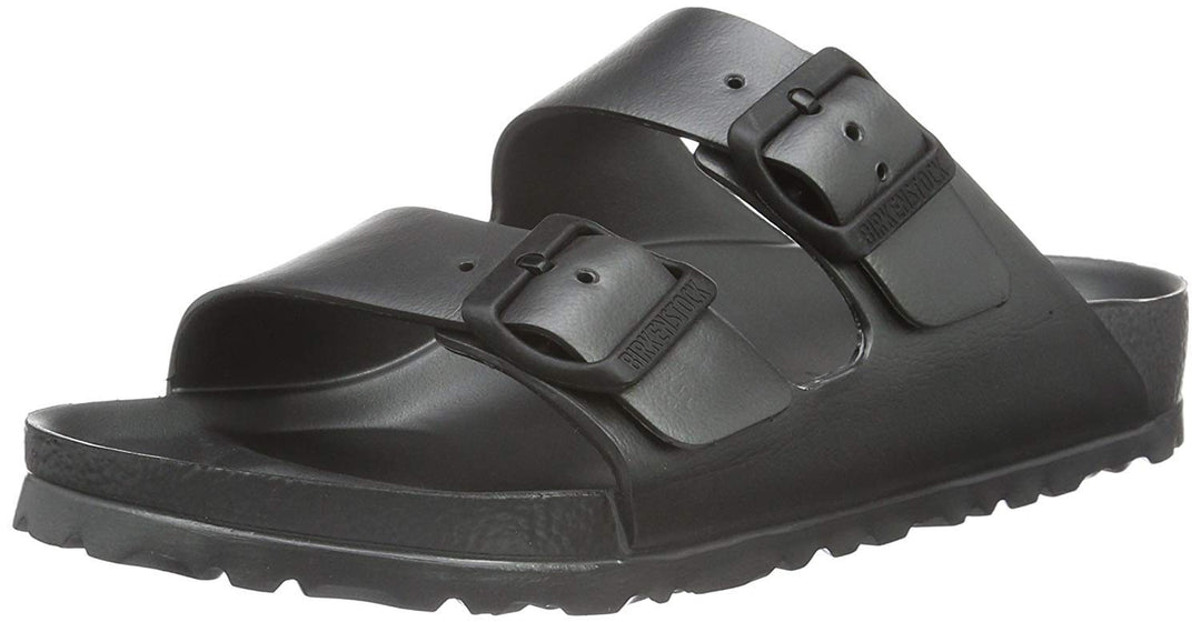 BIRKENSTOCK Herren Arizona Geöltes Leder Weit Pantoletten 42 EU Grau, 42 EU Grau
