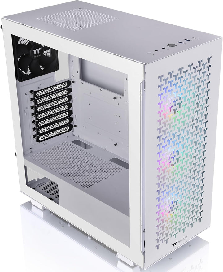 Thermaltake V350 TG ARGB Air Snow White PC-Chassis Mid-Tower-ATX-Gehäuse 4mm gehärtetes Glas 4X Lüft