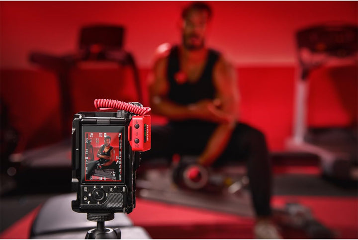 Rode Wireless GO Gen 3 Drahtloses 2-Kanal Mikrofon-Funksystem Rot mit Interview GO Handadapter Rot u