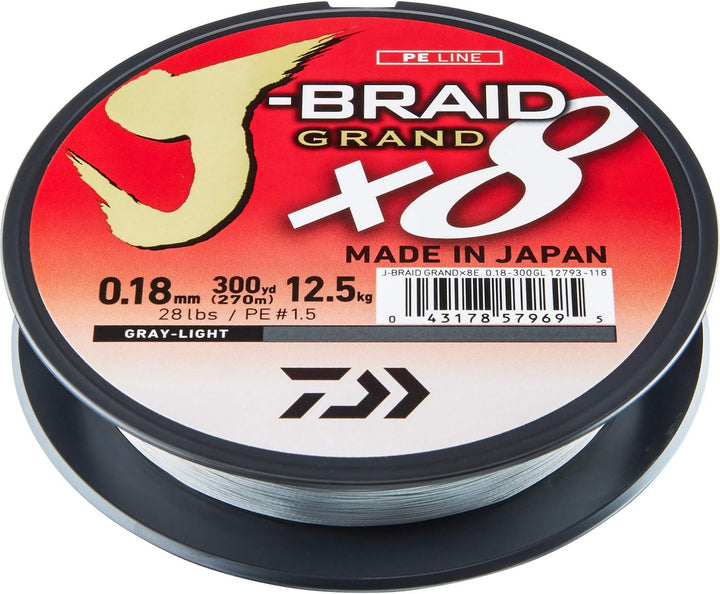 Daiwa - Fishing Braid J Braid Grand 28/100 270 M - Gray - 12793128