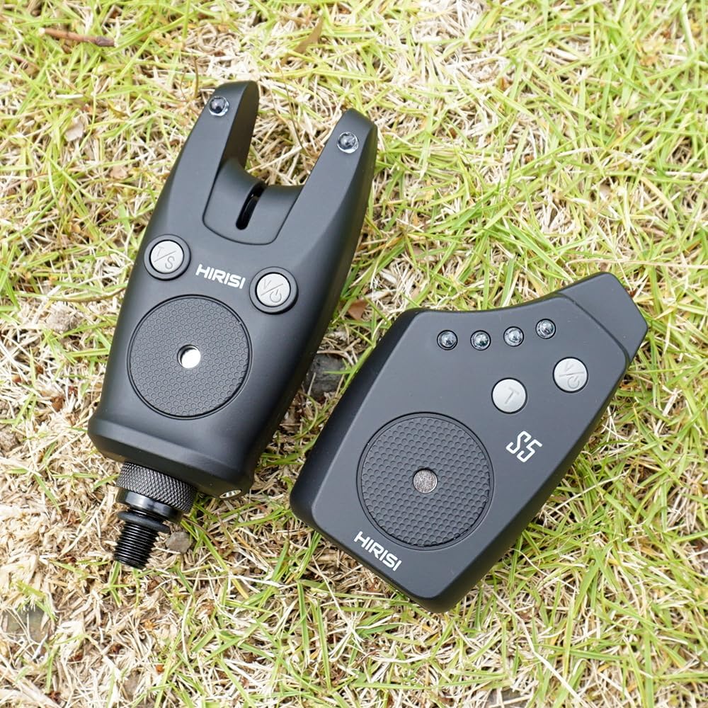 Hirisi Tackle Kabelloser Bissanzeiger für Angeln, in Tragetasche FBM-S5-2, FBM-S5-2