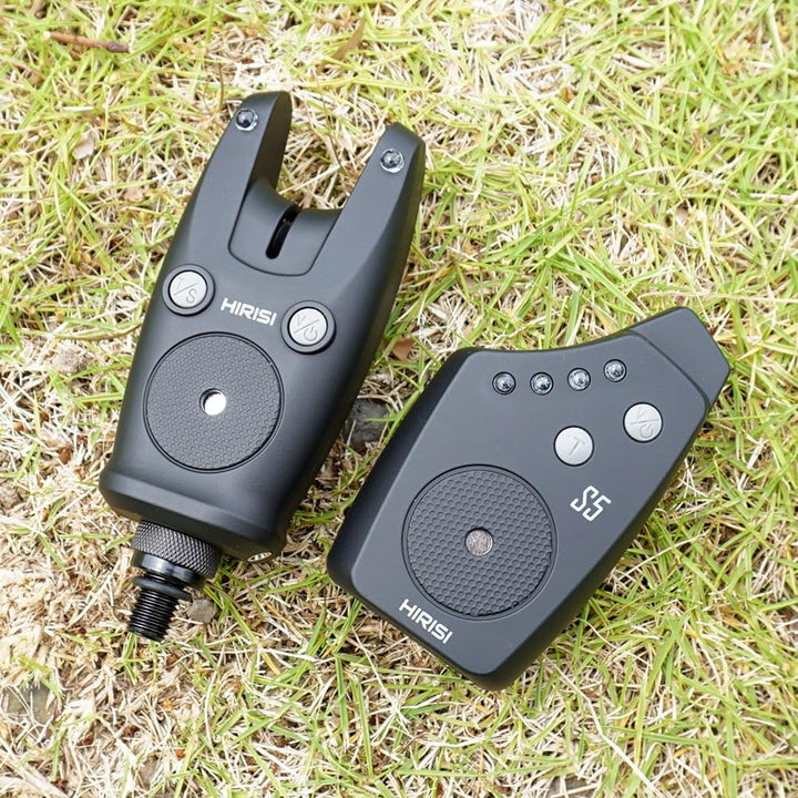 Hirisi Tackle Kabelloser Bissanzeiger für Angeln, in Tragetasche FBM-S5-2, FBM-S5-2