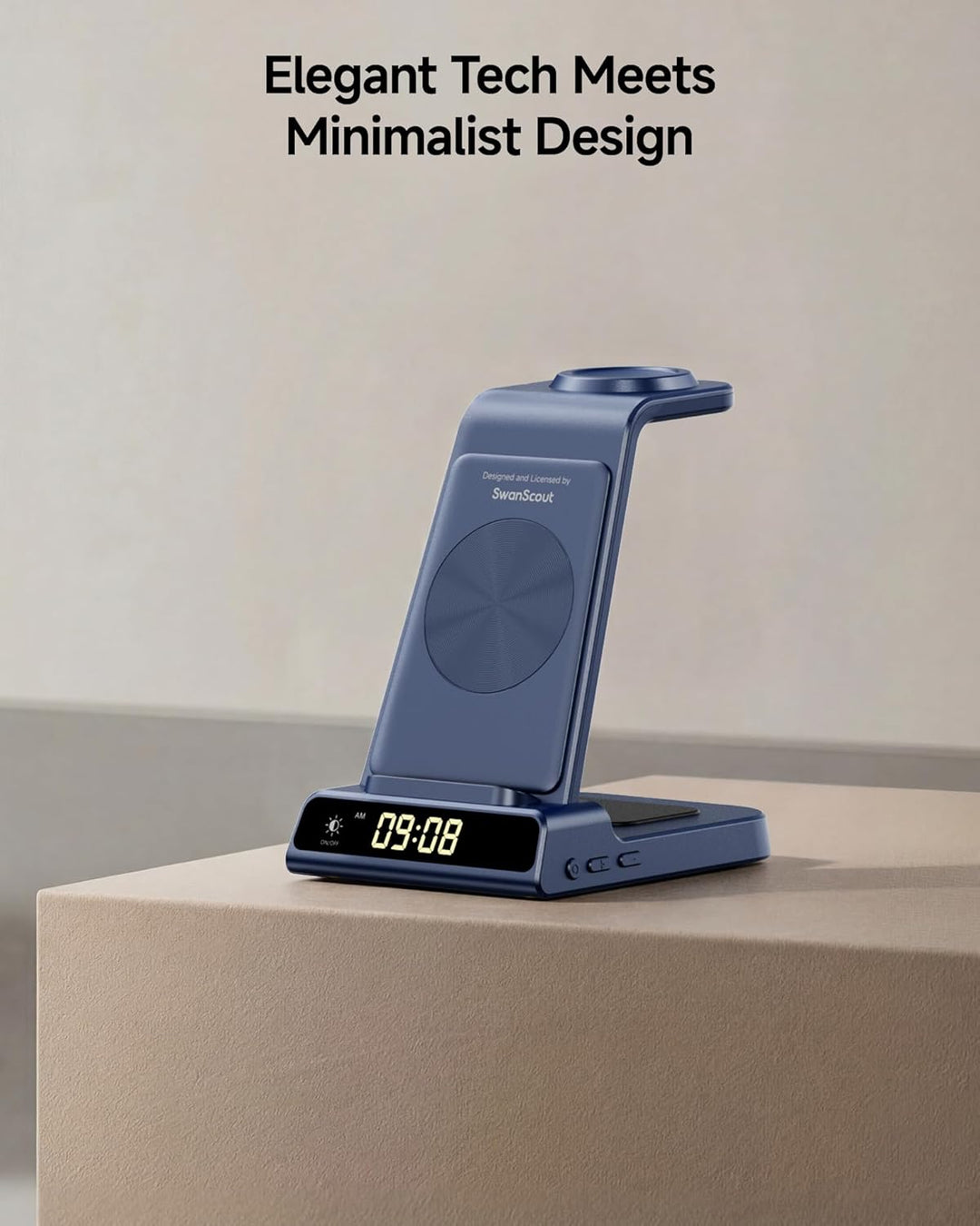 Induktive Ladestation für Samsung S25 Ultra, 3 in 1 Kabelloses Ladestation für Galaxy S25/S24/S23/Z