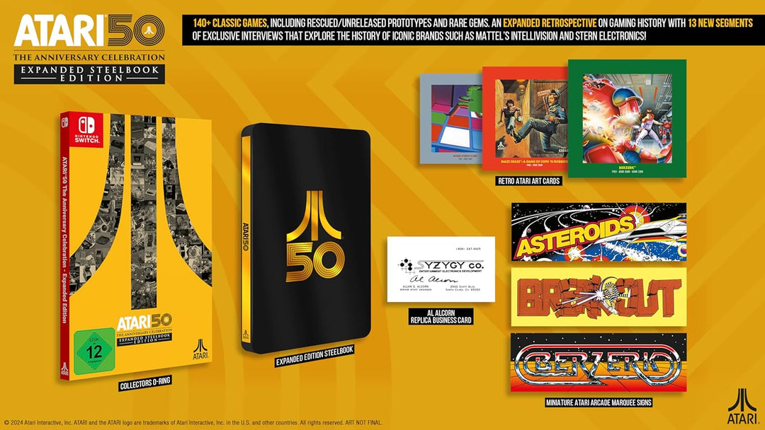 Atari 50: The Anniversary Celebration Expanded Edition - Steelbook - Switch Switch Steelbook, Switch