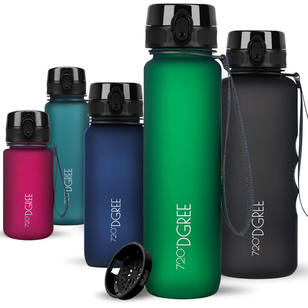 720°DGREE Trinkflasche “uberBottle“ +Sieb - 350ml, 500ml, 650ml, 1000ml, 1,5l, 2l - BPA-Frei - Wasse