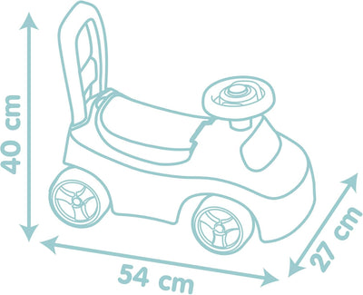 Little Smoby - Rutschauto - Staufach, Hupe, Kippschutz - ab 10 Monaten