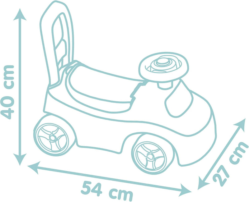 Little Smoby - Rutschauto - Staufach, Hupe, Kippschutz - ab 10 Monaten