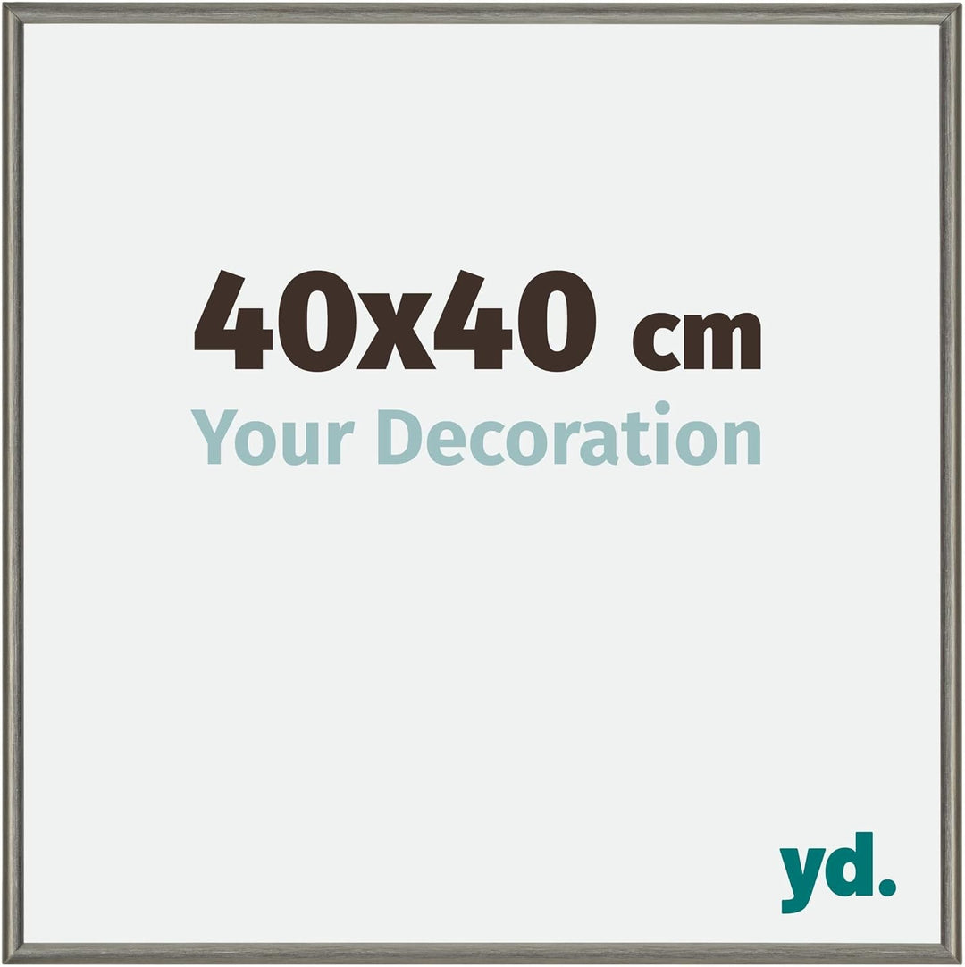 yd. Your Decoration - Bilderrahmen 40x40 cm - Bilderrahmen aus Aluminium mit Acrylglas - Antireflex